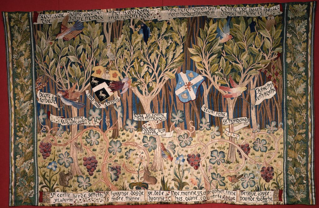 'Battye' embroidered wall hanging, c.1900