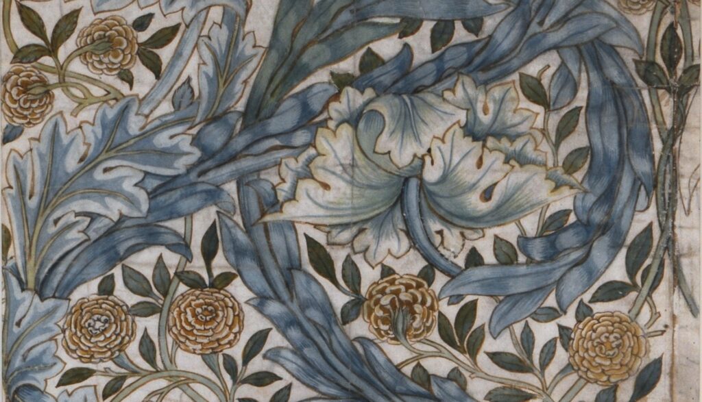 Design for Marigold wallpaper by William Morris