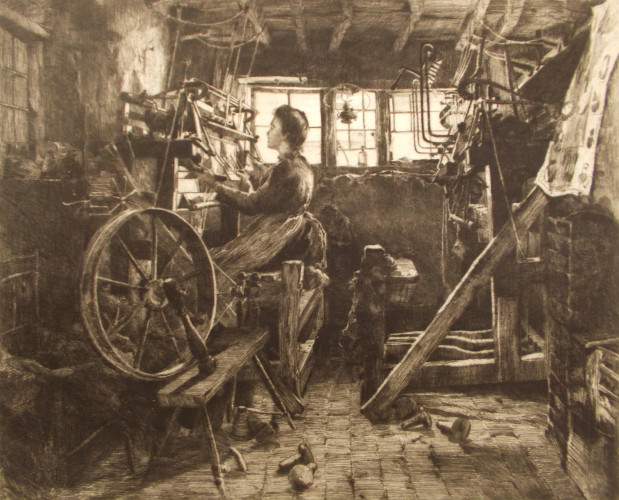 A Framework Knitter at Work - William Morris Gallery