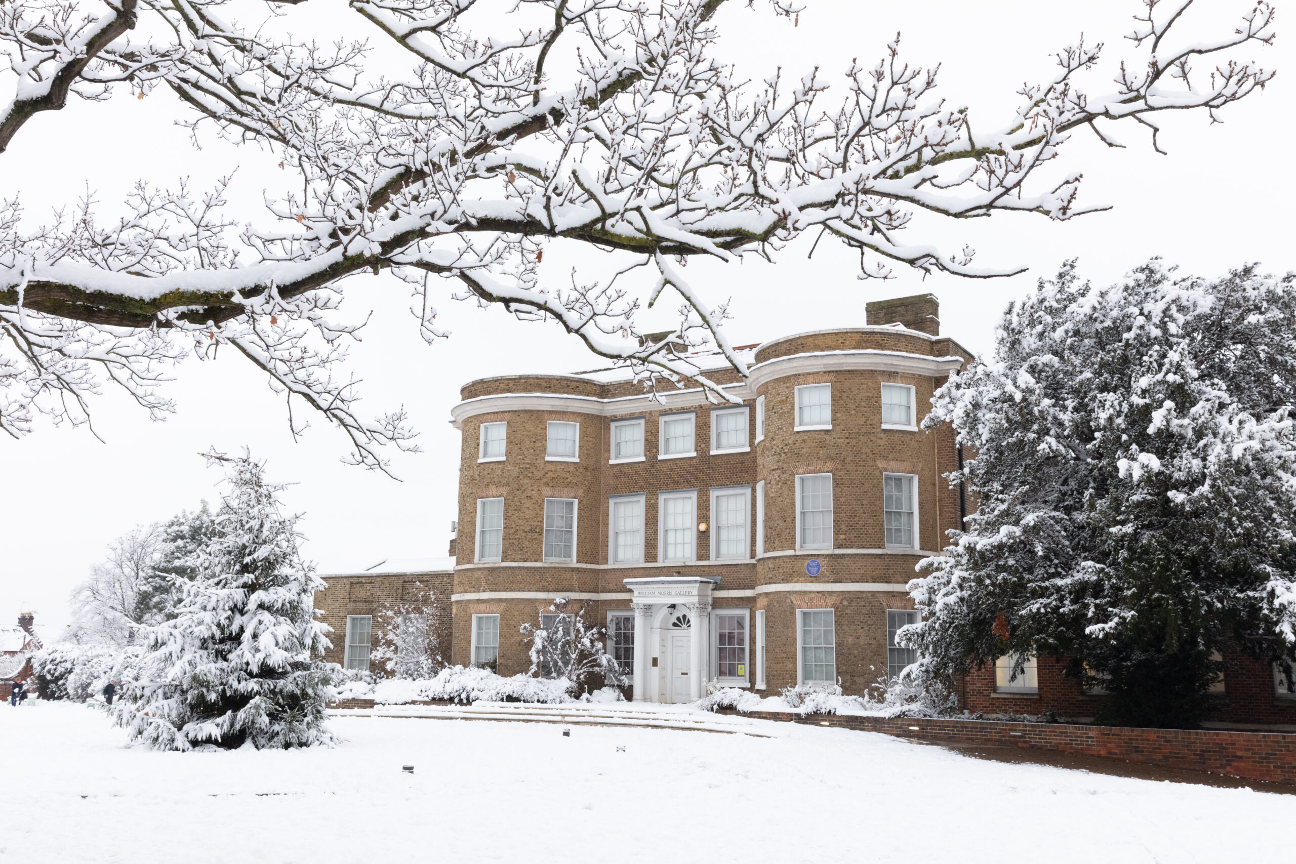 William Morris Gallery in the snow