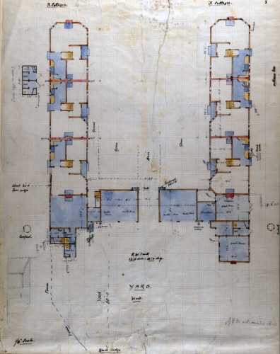 Architectural drawing of Motor Houses