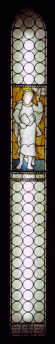 Stained glass window of Enoch
