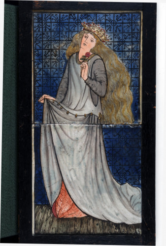 Two tile panel showing a standing Cinderella