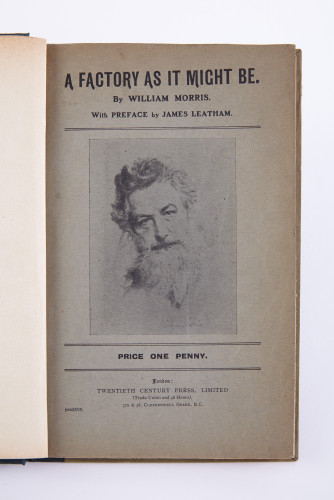 A Factory As It Might Be by William Morris