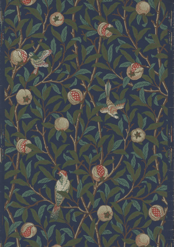Bird And Pomegranate Wallpaper William Morris Gallery