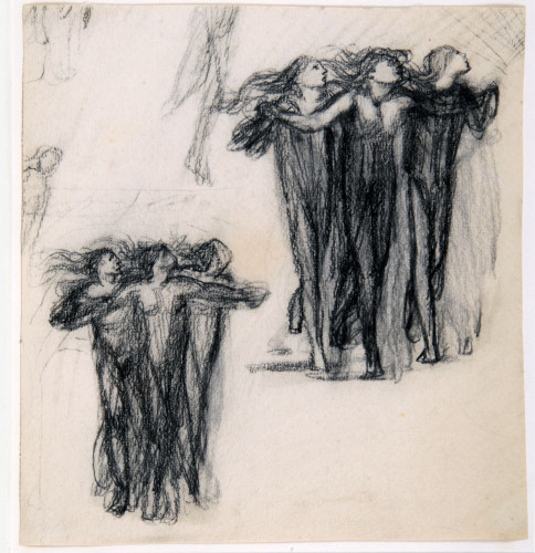 Sketch of a group of women