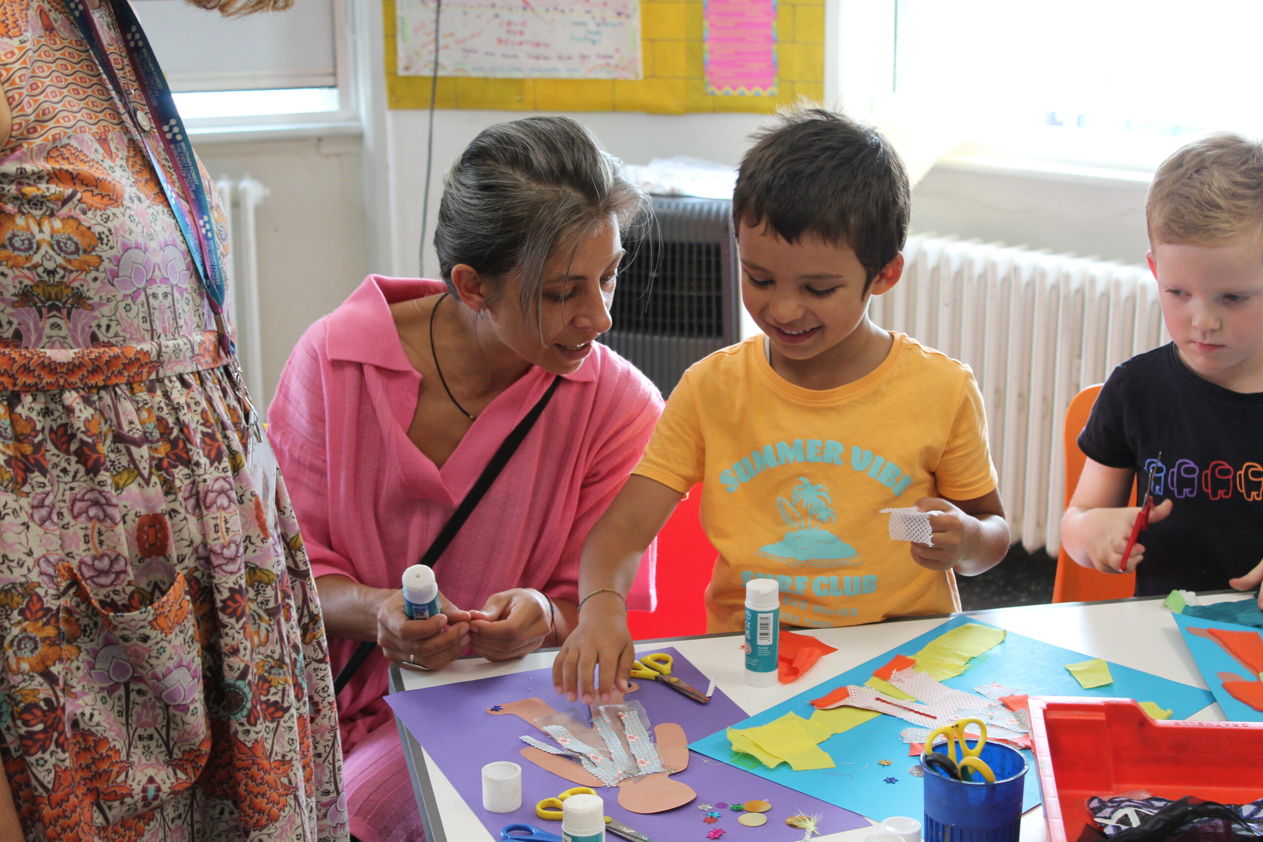 Parent and child at Family Day